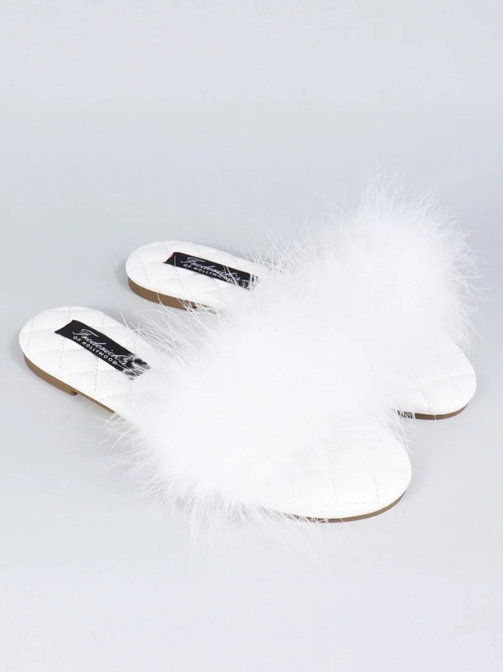 Frederick's of Hollywood Maxim Feather Flat Sandals